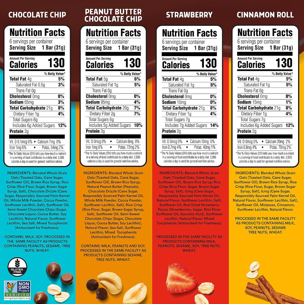 JUNKLESS Chewy Granola Bars Classic Variety Pack