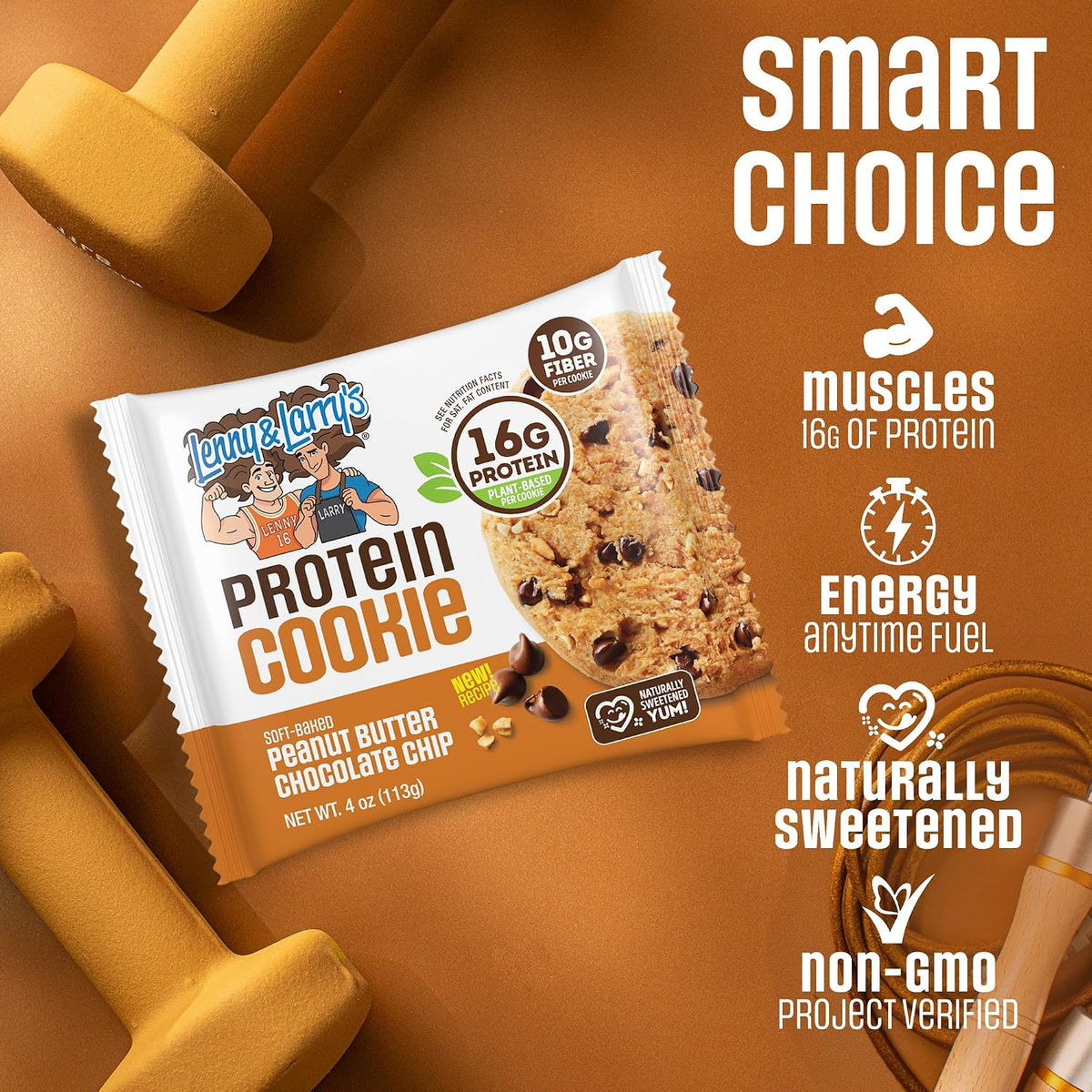 Lenny & Larry's Peanut Butter Chocolate Chip Protein Cookie