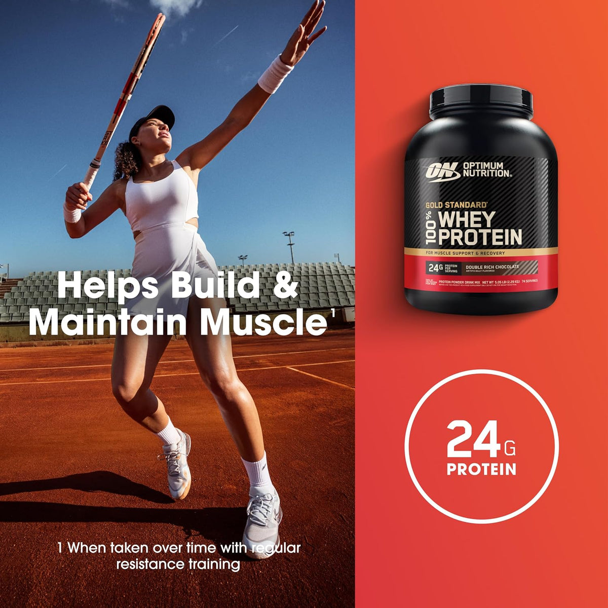 Optimum Nutrition Gold Standard Whey Protein – Double Rich Chocolate