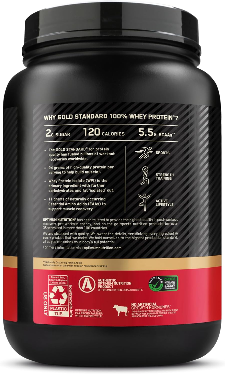 Optimum Nutrition Gold Standard Whey Protein – Double Rich Chocolate