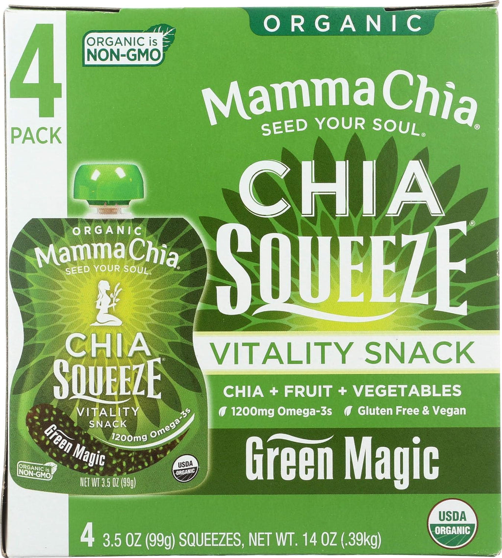 Mamma Chia Green Magic Vitality Squeeze Snack