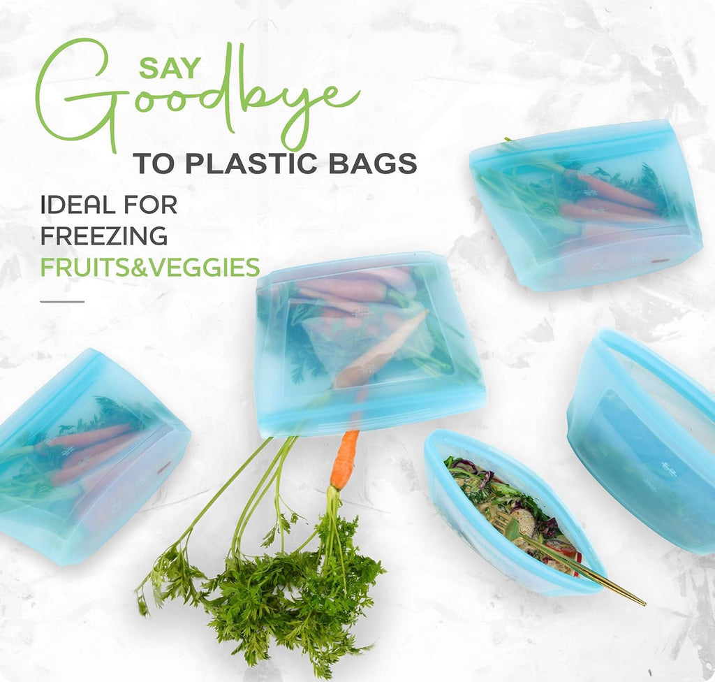 Reusable Silicone Food Storage Bags