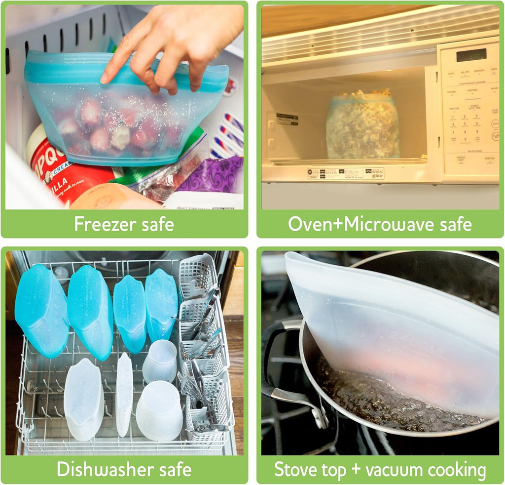 Reusable Silicone Food Storage Bags