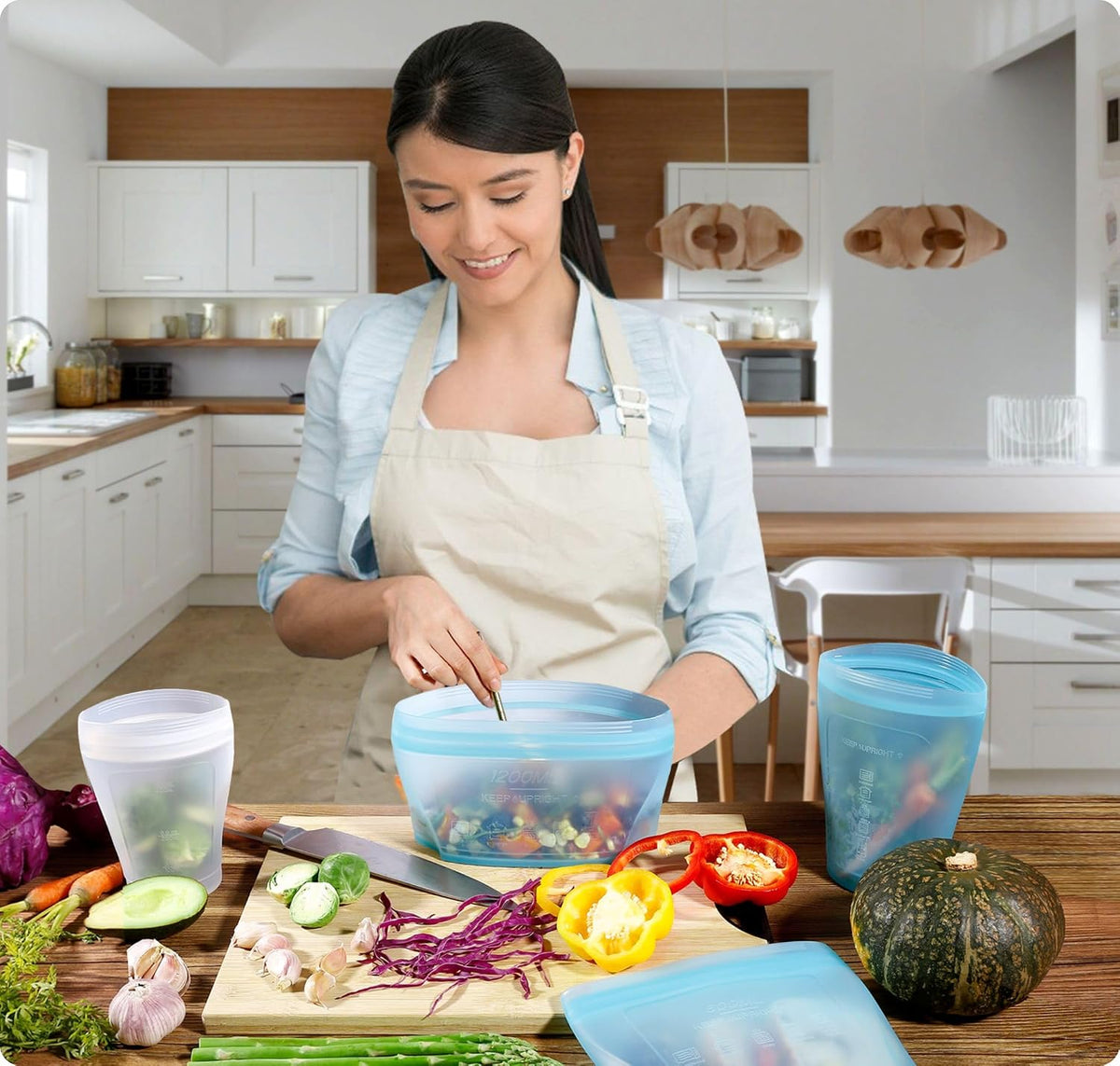 Reusable Silicone Food Storage Bags